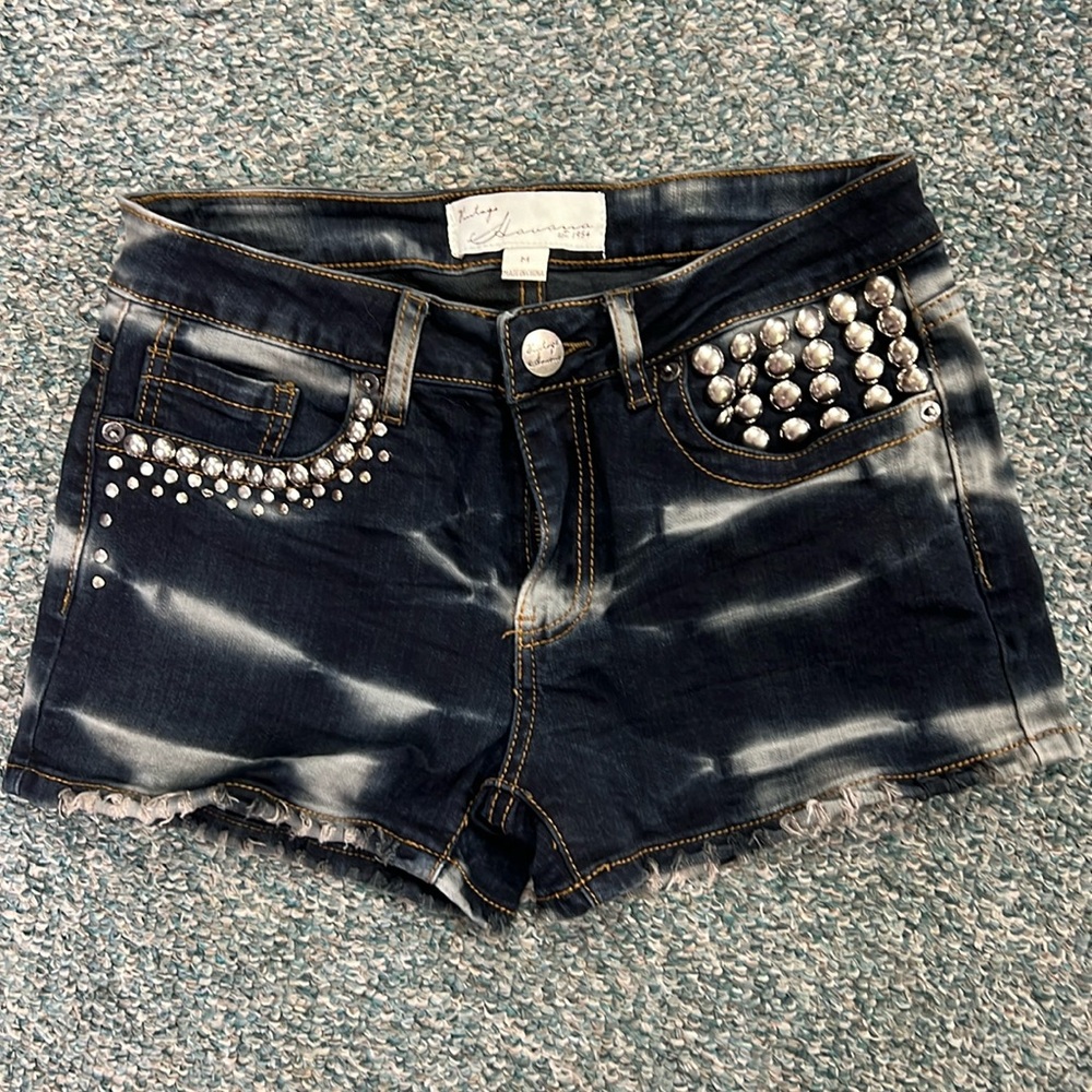 Vintage Haven Tie Dye Denim shorts
